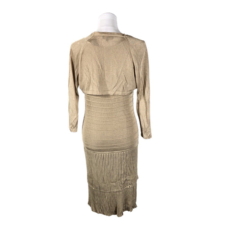 Unisex Luisa Spagnoli - Kootud kleit, suurus 38 - Beige (2)