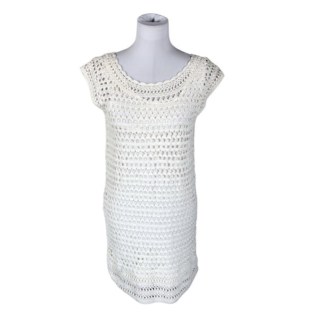 Unisex Massimo Dutti - Kootud kleit, suurus 40 - Valge ()