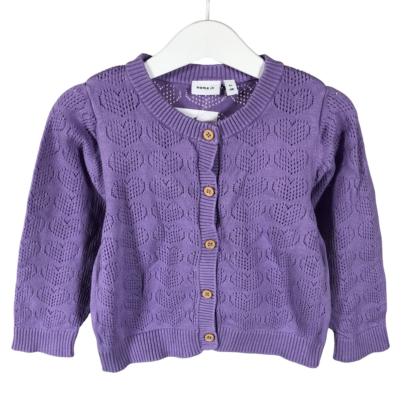 Unisex Name It - Kardigan, suurus 104 - 110 - Lilla (1)