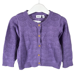 Unisex Name It - Kardigan, suurus 104 - 110 - Lilla (1)