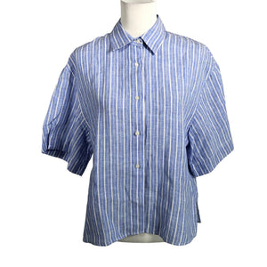 Unisex Arket - Lühikeste käistega pluus, suurus 38 - Helesinine (1)