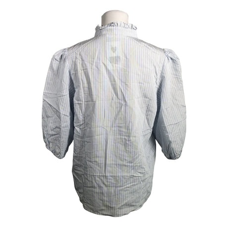 Unisex Samsoe&Samsoe - Lühikeste käistega pluus, suurus 40 - Sinine (2)