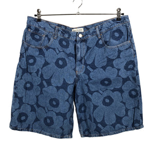 Unisex Marimekko - Teksast lühikesed püksid, suurus W34 - Sinine (1)