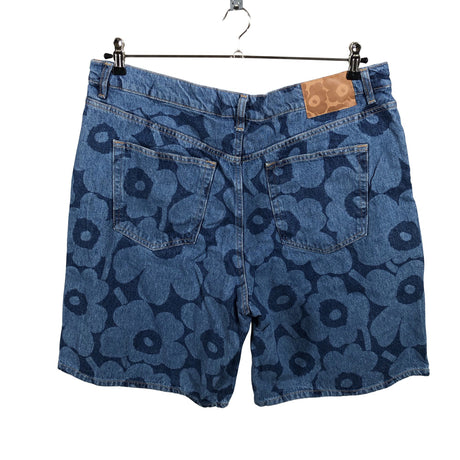 Unisex Marimekko - Teksast lühikesed püksid, suurus W34 - Sinine (2)