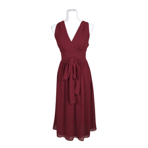 Unisex tfnc London - Õhuke kleit, suurus 40 - Veinipunane (1)