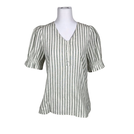 Unisex Culture - Lühikeste käistega pluus, suurus 40 - Roheline (2)