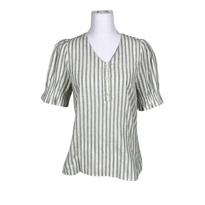 Unisex Culture - Lühikeste käistega pluus, suurus 40 - Roheline (1)