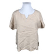 Unisex Nanso - Lühikeste käistega pluus, suurus 44 - Beige ()