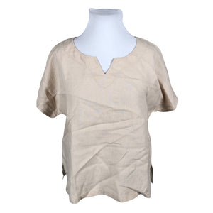 Unisex Nanso - Lühikeste käistega pluus, suurus 44 - Beige (1)