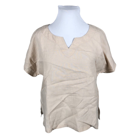 Unisex Nanso - Lühikeste käistega pluus, suurus 44 - Beige ()