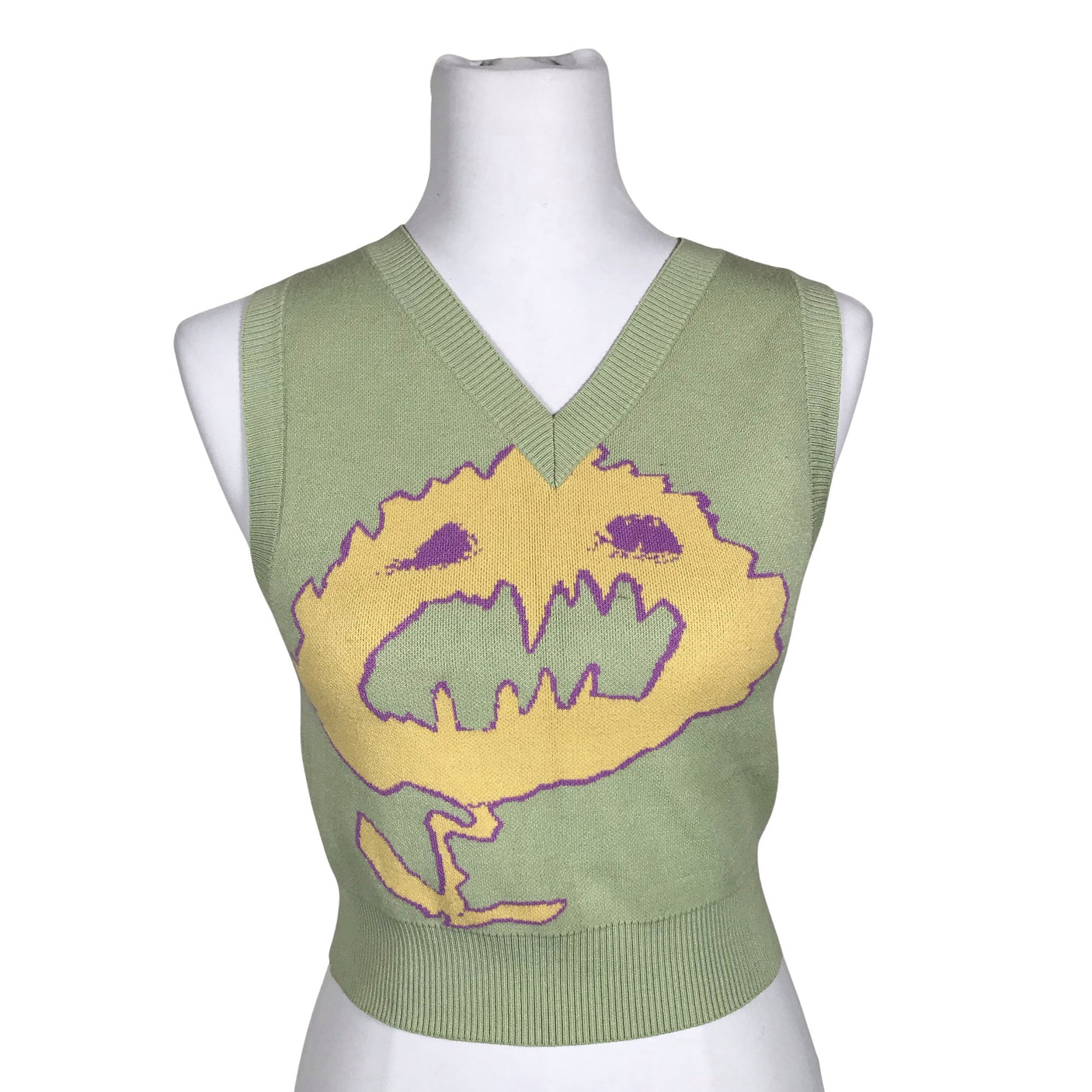 Unisex Weekday - Kootud vest, suurus 34 - Roheline (2)