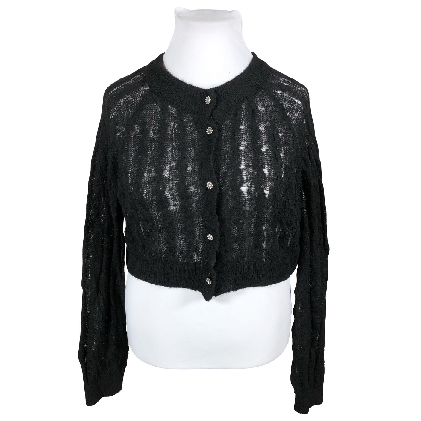 Unisex Lindex - Kardigan, suurus 44 - Must (1)