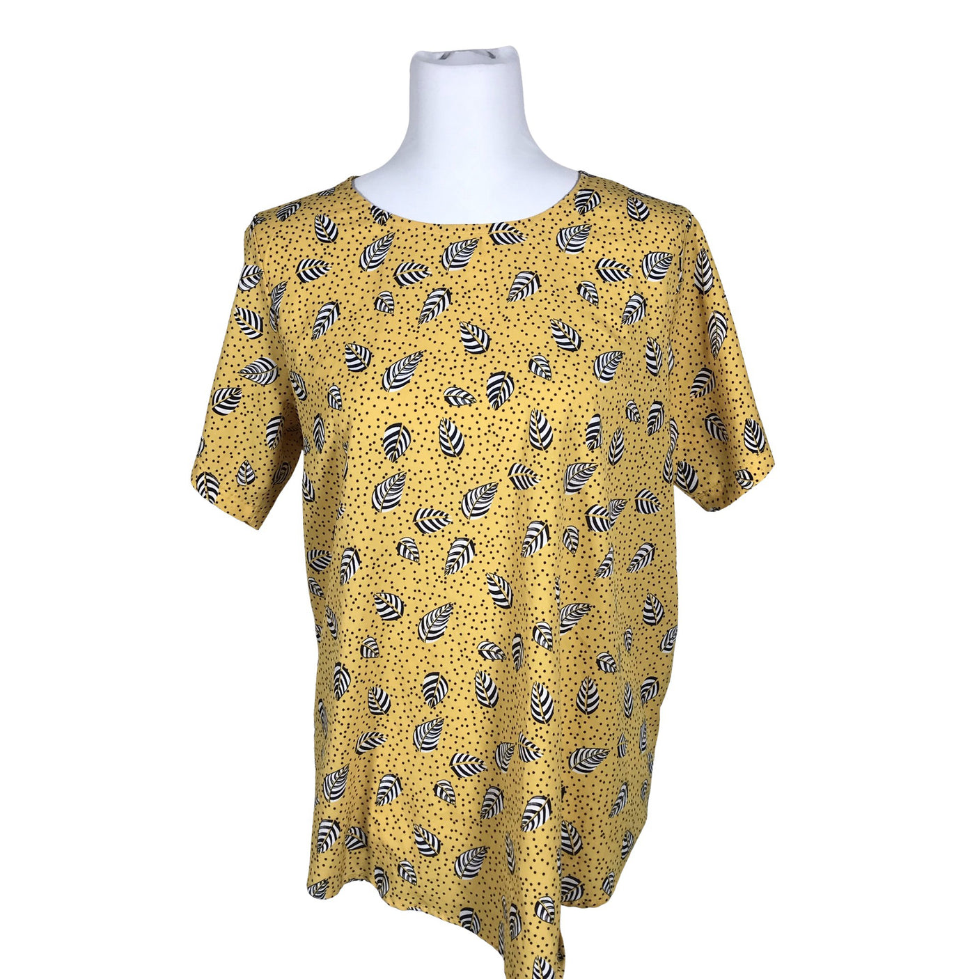 Unisex Isolde - Lühikeste käistega pluus, suurus 40 - Kollane (2)