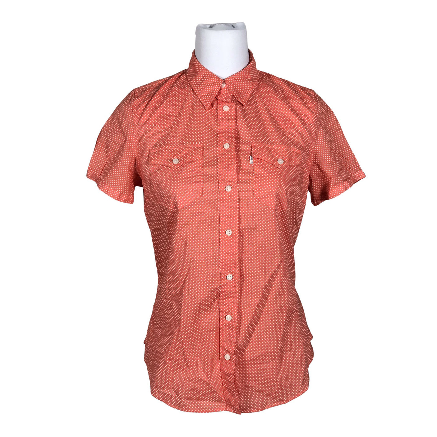 Unisex Levi's - Lühikeste käistega pluus, suurus 38 - Oranž (3)