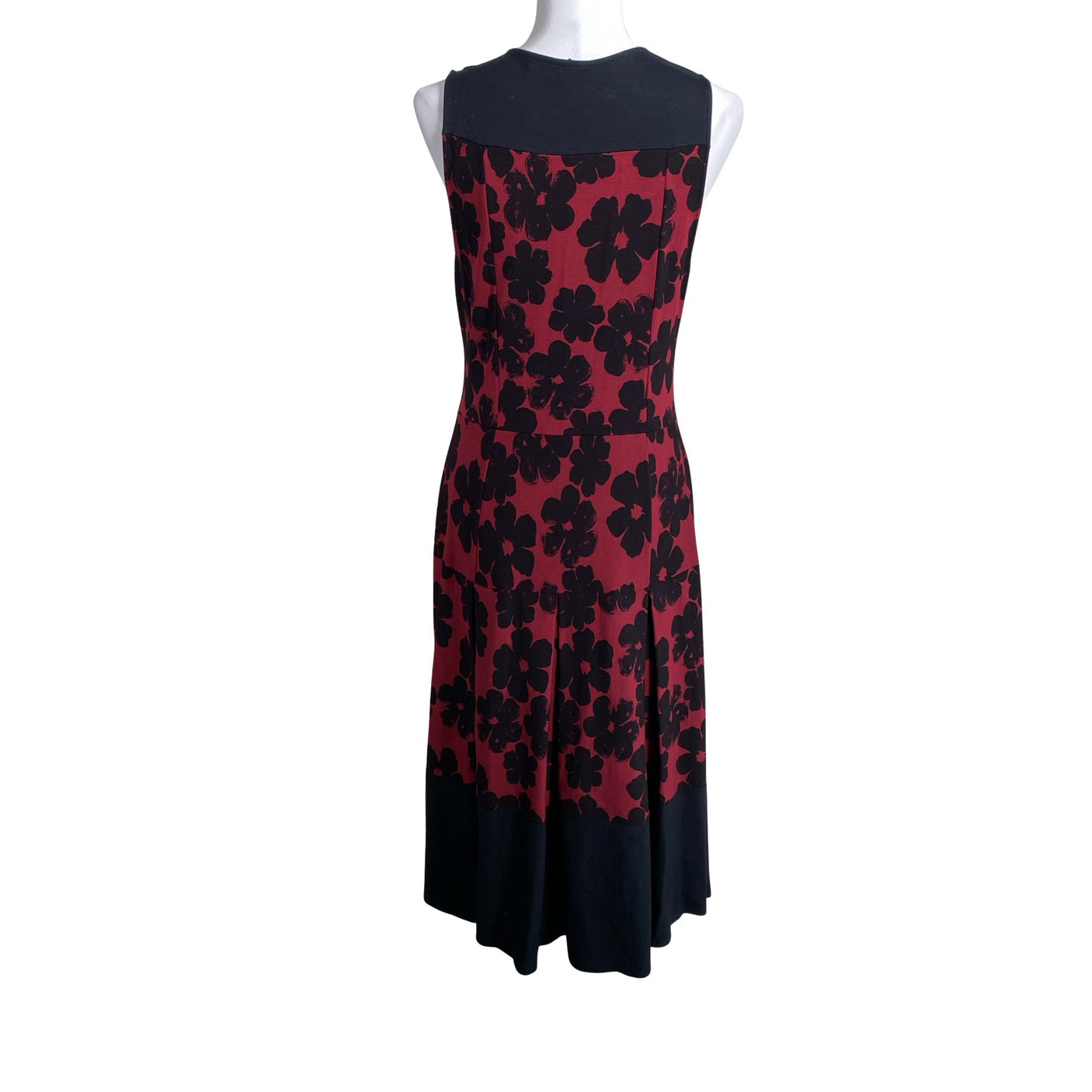 Unisex Nanso - Trikotaažist kleit, suurus 40 - Veinipunane (2)