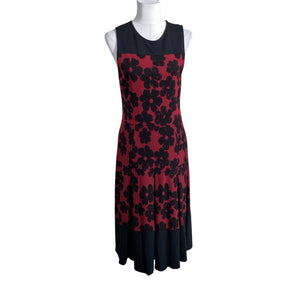 Unisex Nanso - Trikotaažist kleit, suurus 40 - Veinipunane (1)
