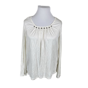Unisex s.Oliver - Trikotaažist pluus, suurus 44 - Valge (1)
