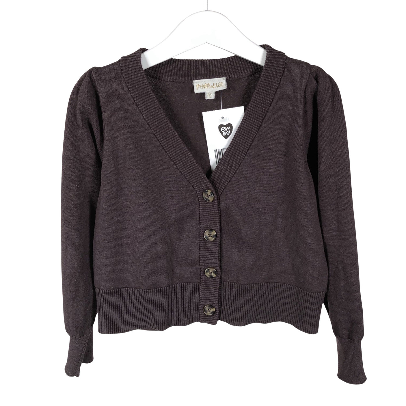 Unisex POMPdeLUX - Kardigan, suurus 110 - 116 - Pruun (1)