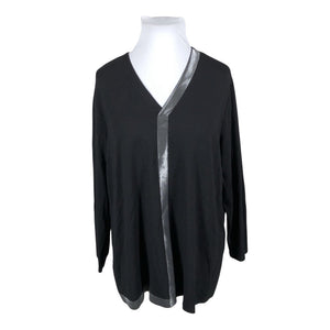Unisex Doris Streich - Trikotaažist pluus, suurus 50 - Must (1)