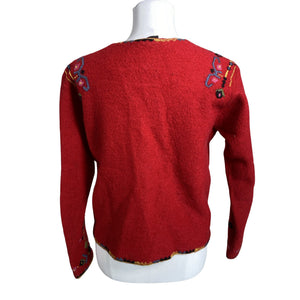 Unisex Vrikke - Kardigan, suurus 34 - Punane (2)
