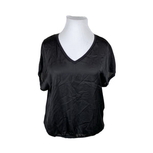 Unisex Lindex - Lühikeste käistega pluus, suurus 42 - Must (1)