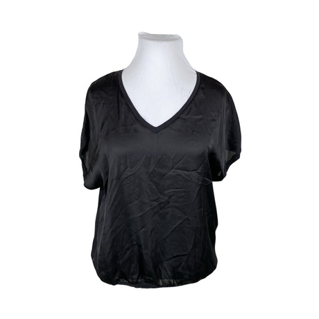 Unisex Lindex - Lühikeste käistega pluus, suurus 42 - Must ()