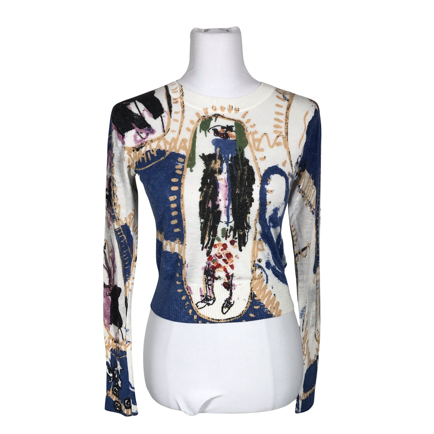 Unisex Desigual - Kampsun, suurus 34 - Valge (2)