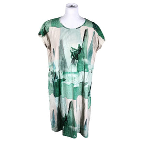 Unisex Papu - Trikotaažist kleit, suurus 40 - Roheline (1)