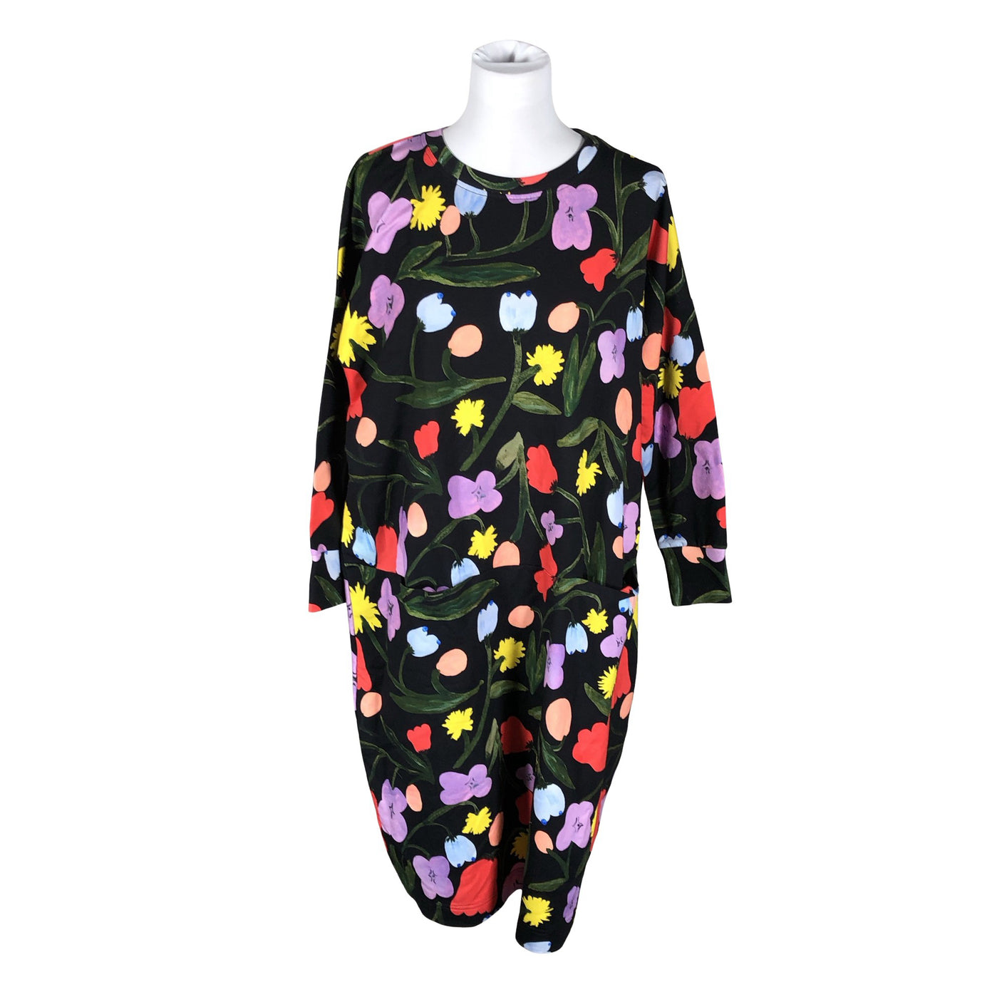 Unisex Papu - Trikotaažist kleit, suurus 40 - Must (1)