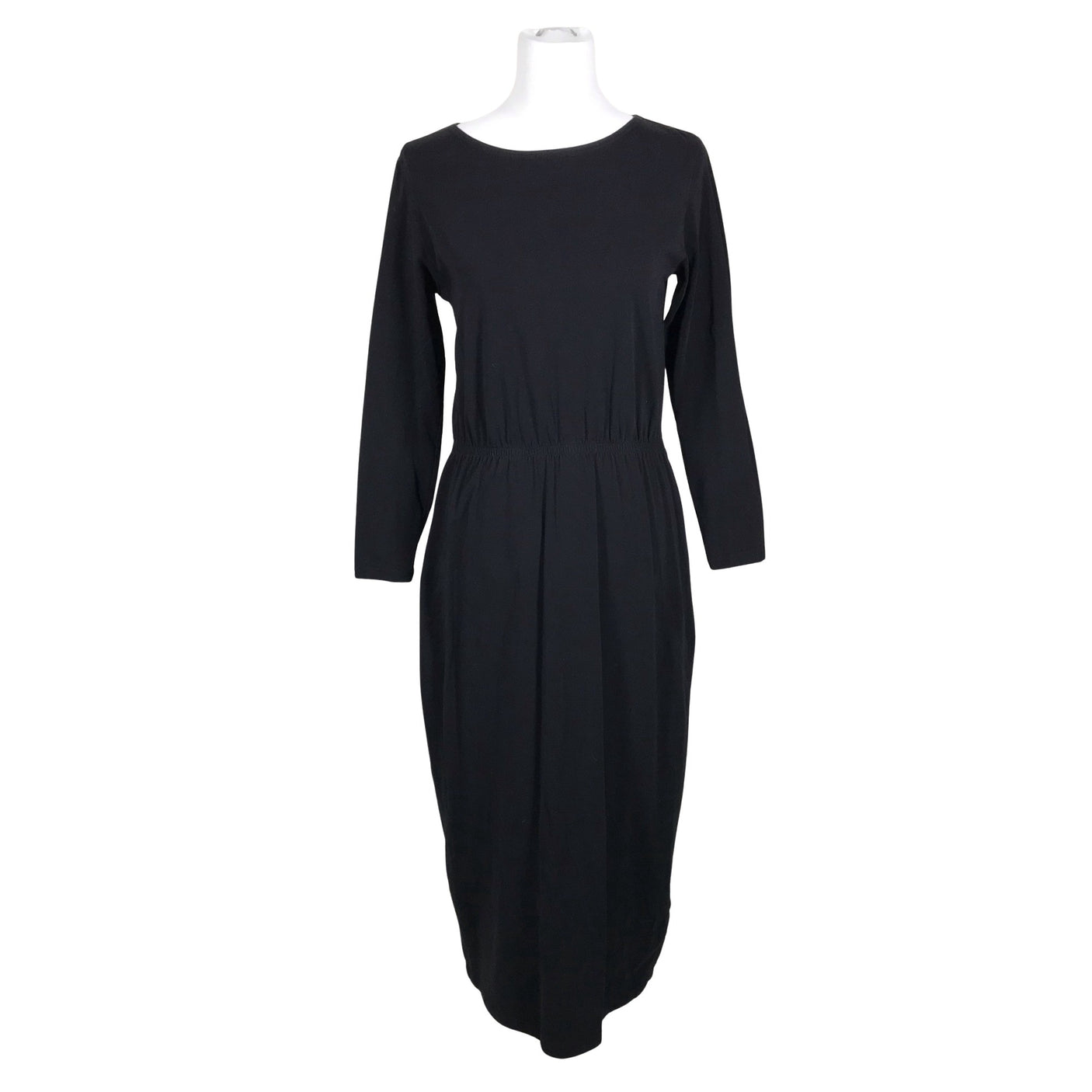 Unisex Puuvillatehdas - Trikotaažist kleit, suurus 38 - Must (2)
