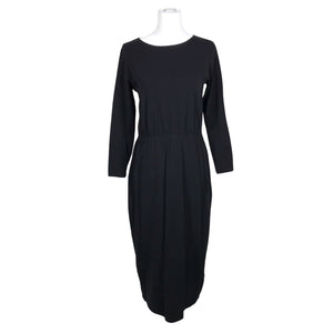 Unisex Puuvillatehdas - Trikotaažist kleit, suurus 38 - Must (2)
