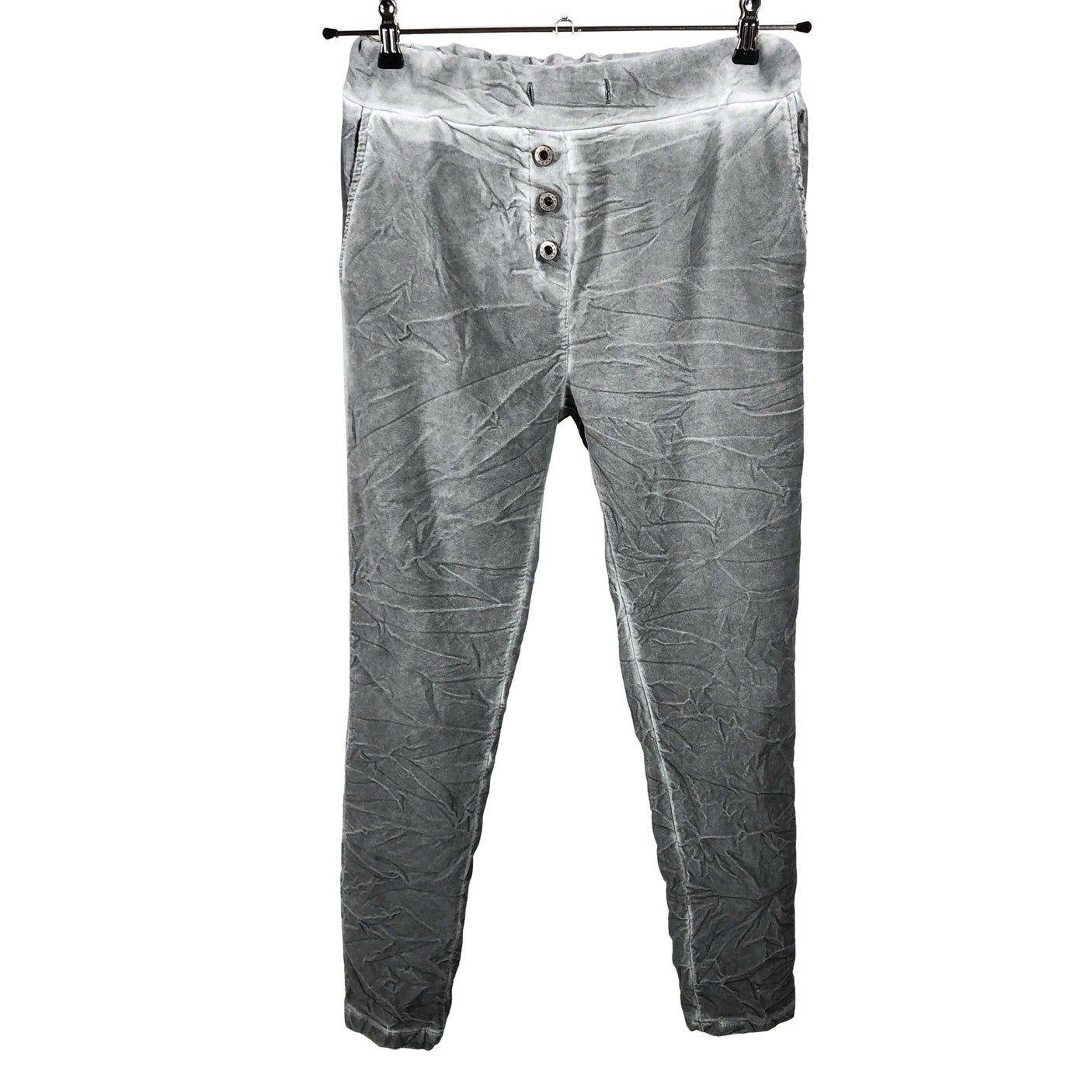 Unisex Perfect Jeans - Trikotaažist püksid, suurus 36 - Hall (1)