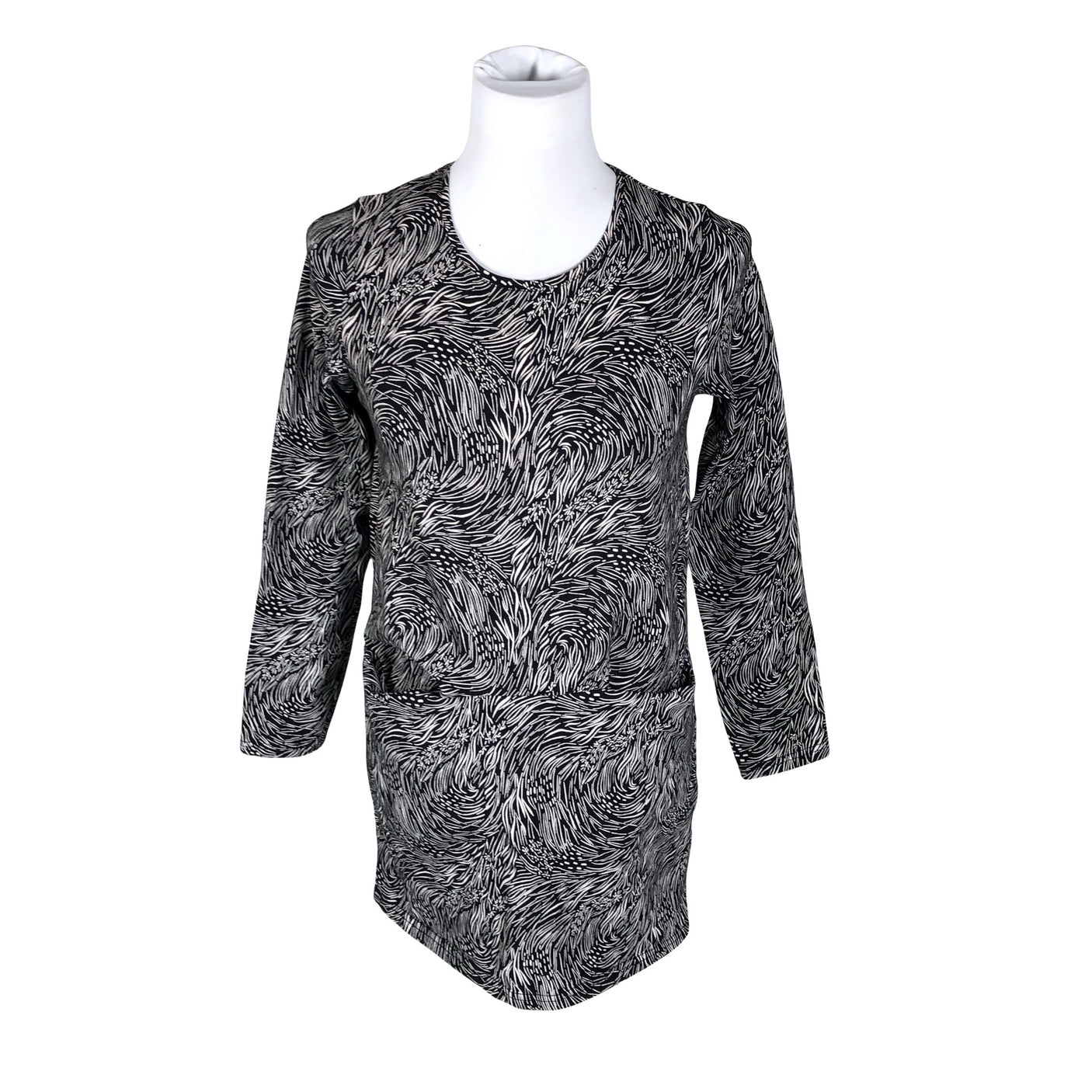 Unisex Nanso - Trikotaažist tuunika, suurus 34 - Must (1)
