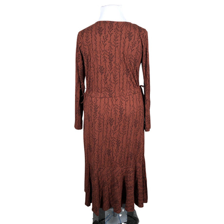 Unisex Nanso - Trikotaažist kleit, suurus 42 - Pruun (2)