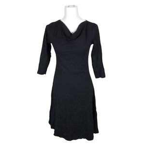 Unisex Nanso - Trikotaažist kleit, suurus 36 - Must (2)