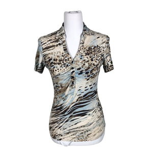 Unisex Mosaic - T-särk, suurus 38 - Helesinine (1)