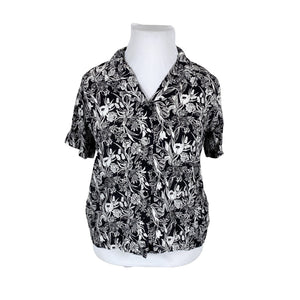 Unisex Nanso - Lühikeste käistega pluus, suurus 42 - Must (1)