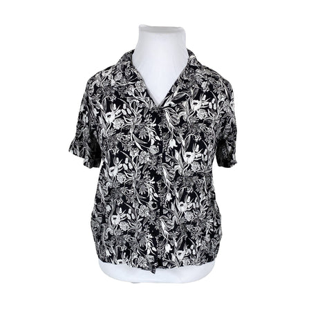 Unisex Nanso - Lühikeste käistega pluus, suurus 42 - Must ()