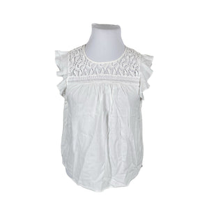 Unisex Cream - Lühikeste käistega pluus, suurus 42 - Valge (1)
