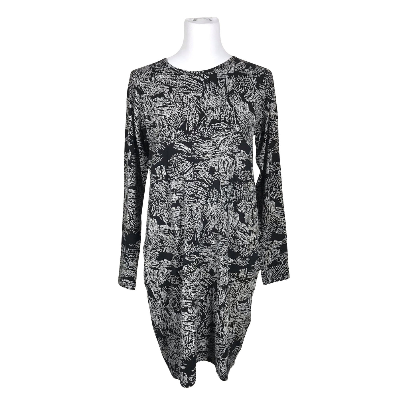 Unisex Papu - Trikotaažist kleit, suurus 38 - Must (2)