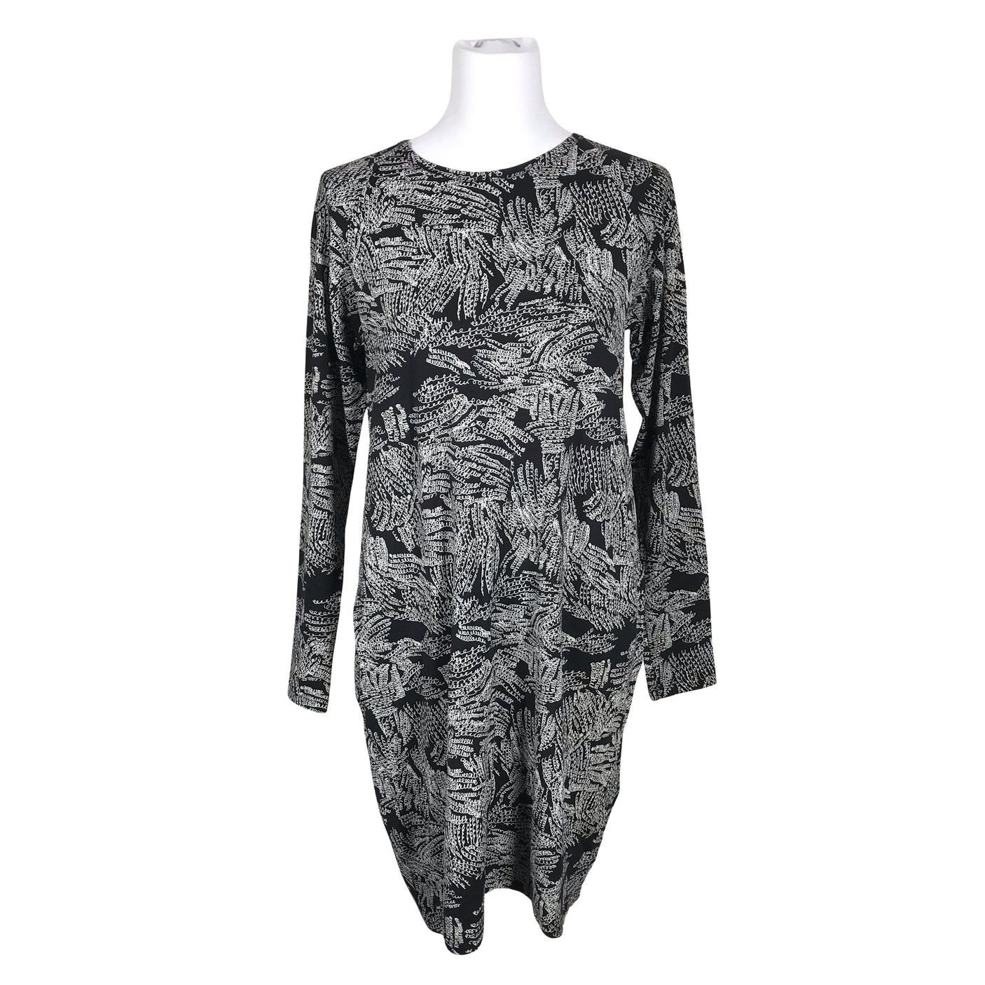 Unisex Papu - Trikotaažist kleit, suurus 38 - Must (1)