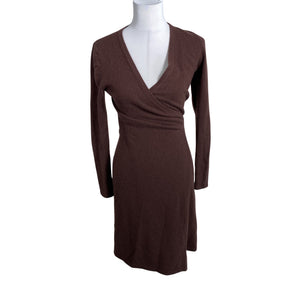 Unisex Diane von Furstenberg - Kootud kleit, suurus 34 - Veinipunane (1)