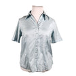 Unisex Gerry Weber - Lühikeste käistega pluus, suurus 42 - Helesinine ()
