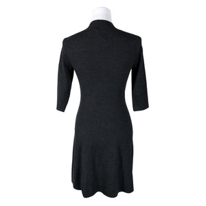Unisex Maje - Kootud kleit, suurus 40 - Hall (2)