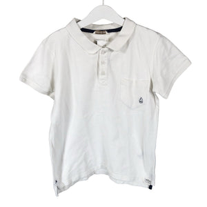Unisex Ebbe - Polosärk, suurus 128 - 134 - Valge (1)