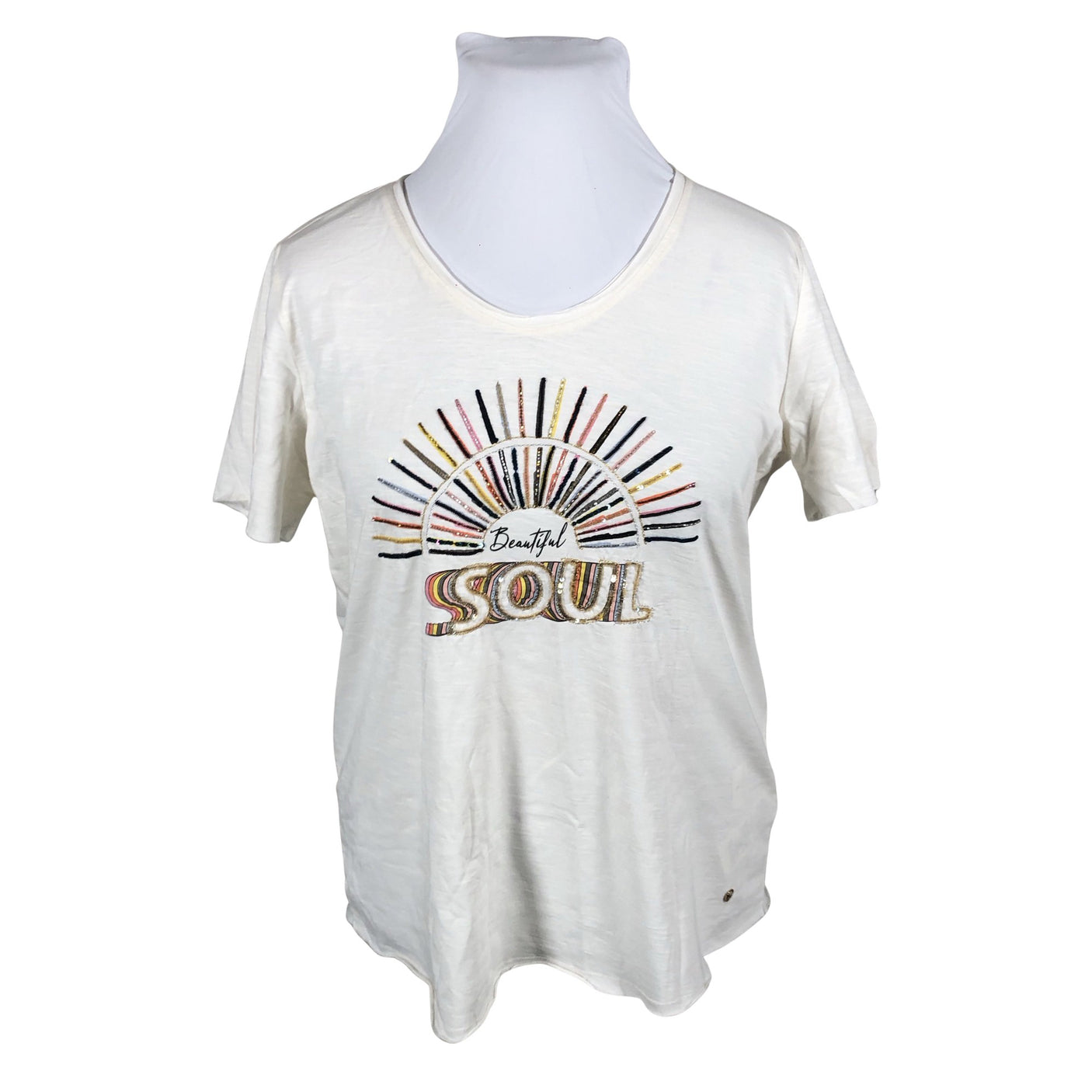 Unisex Mos Mosh - T-särk, suurus 42 - Looduslik valge (1)