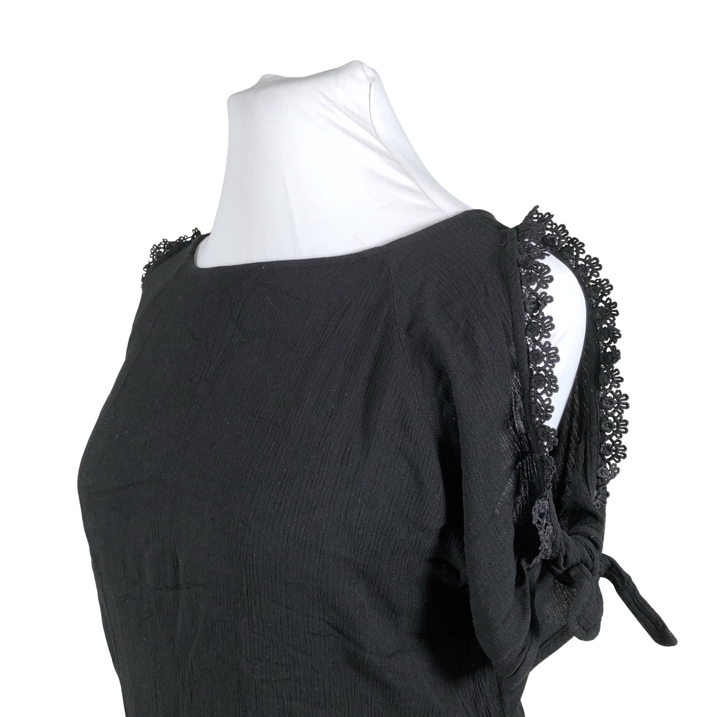 Unisex Fransa - Lühikeste käistega pluus, suurus 42 - Must (2)