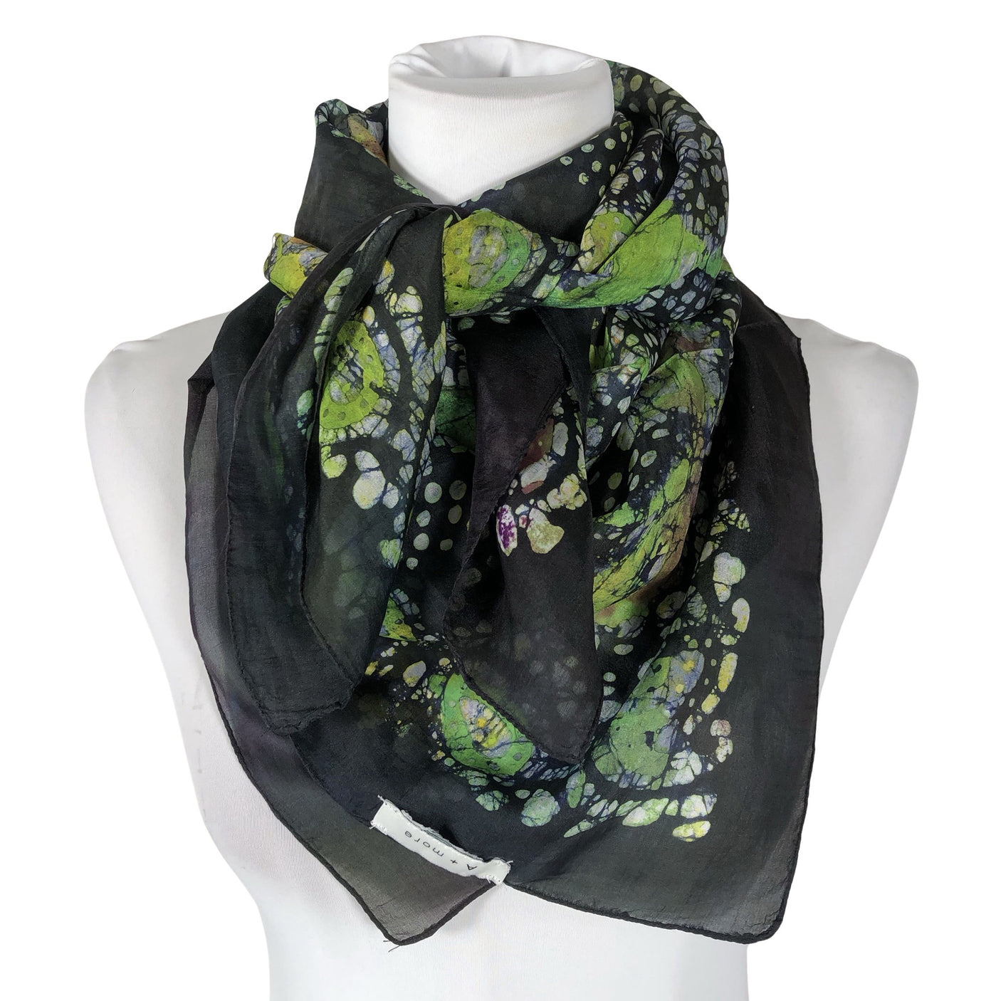 Unisex A+more - Õhuke sall, suurus Maxi - Must (1)