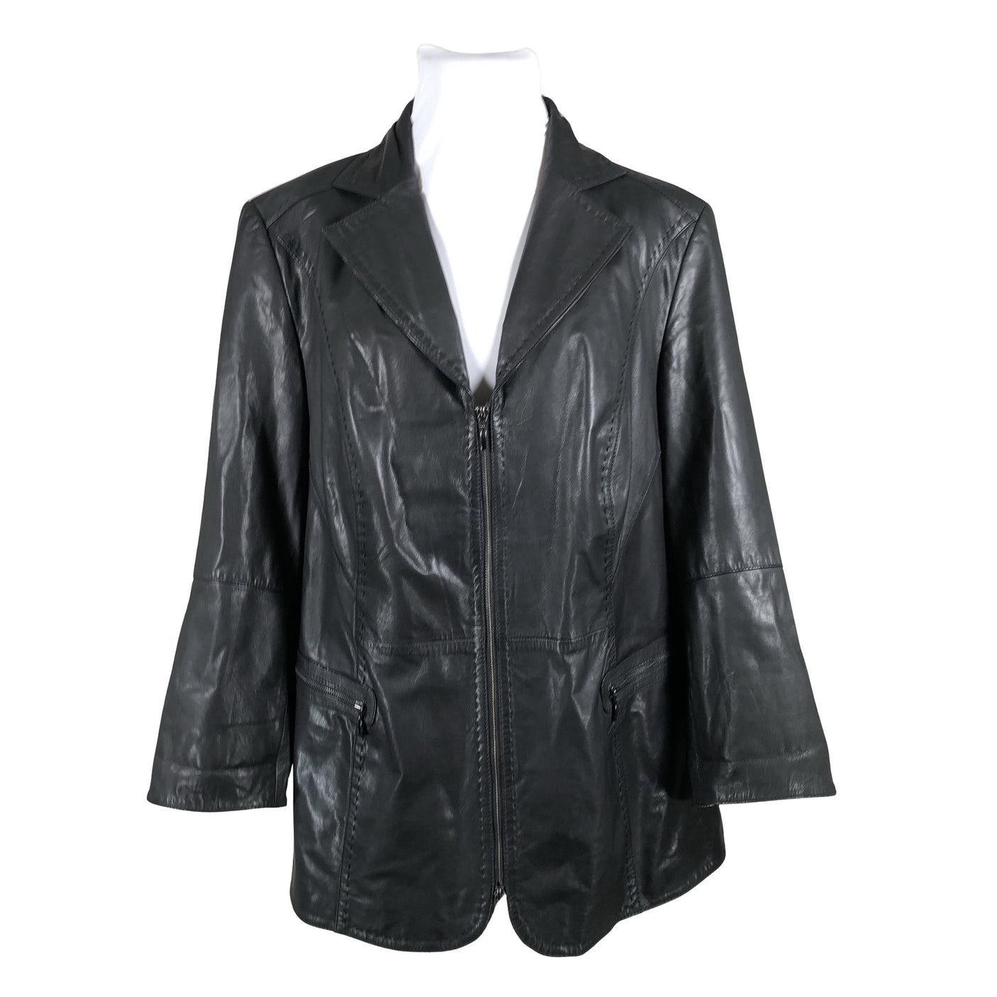 Unisex Samoon - Nahktagi, suurus 54 - Must (1)