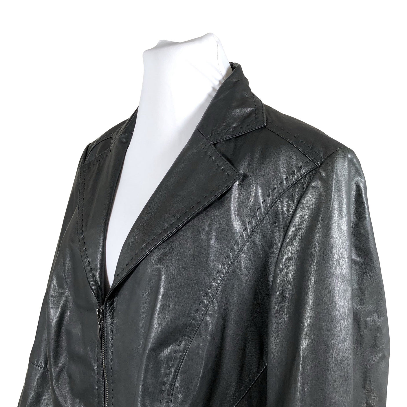Unisex Samoon - Nahktagi, suurus 54 - Must (2)